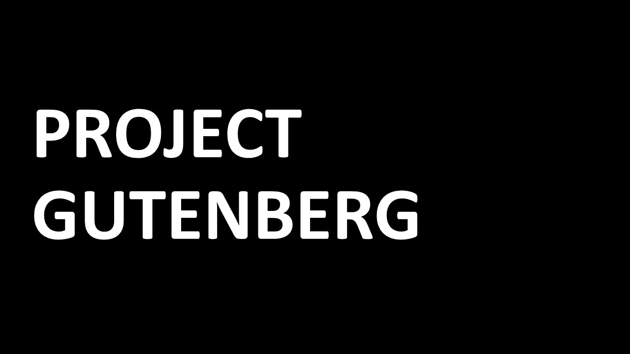 Read more about the article Project Gutenberg